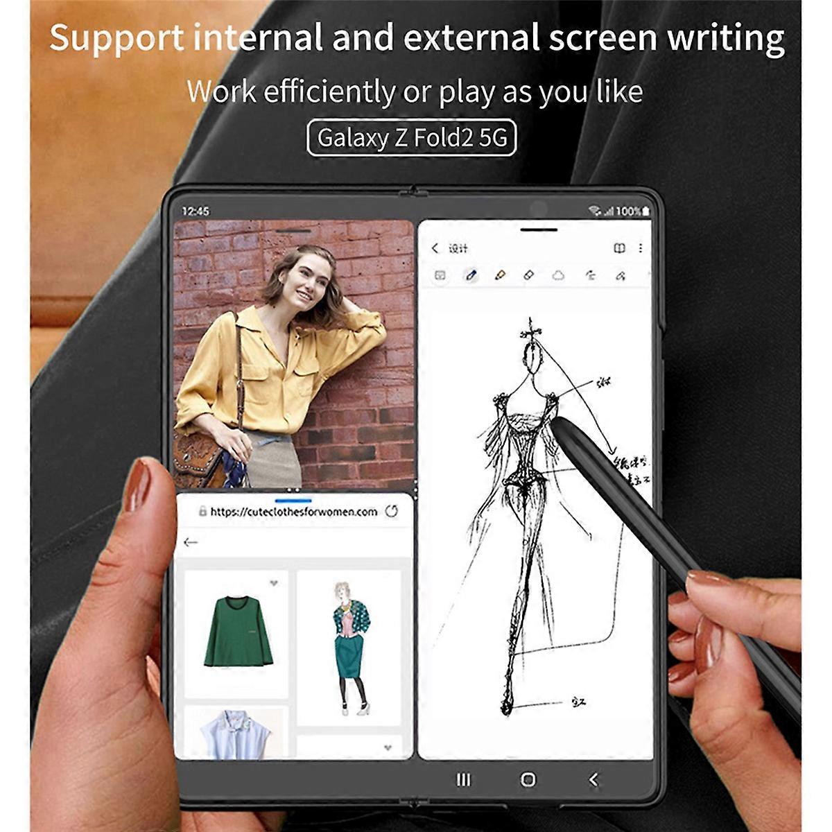 2X Touch Stylus Capacitance Pen Galaxy Z Fold 4 3 2 5G Mobile Phone Capacitance Pen