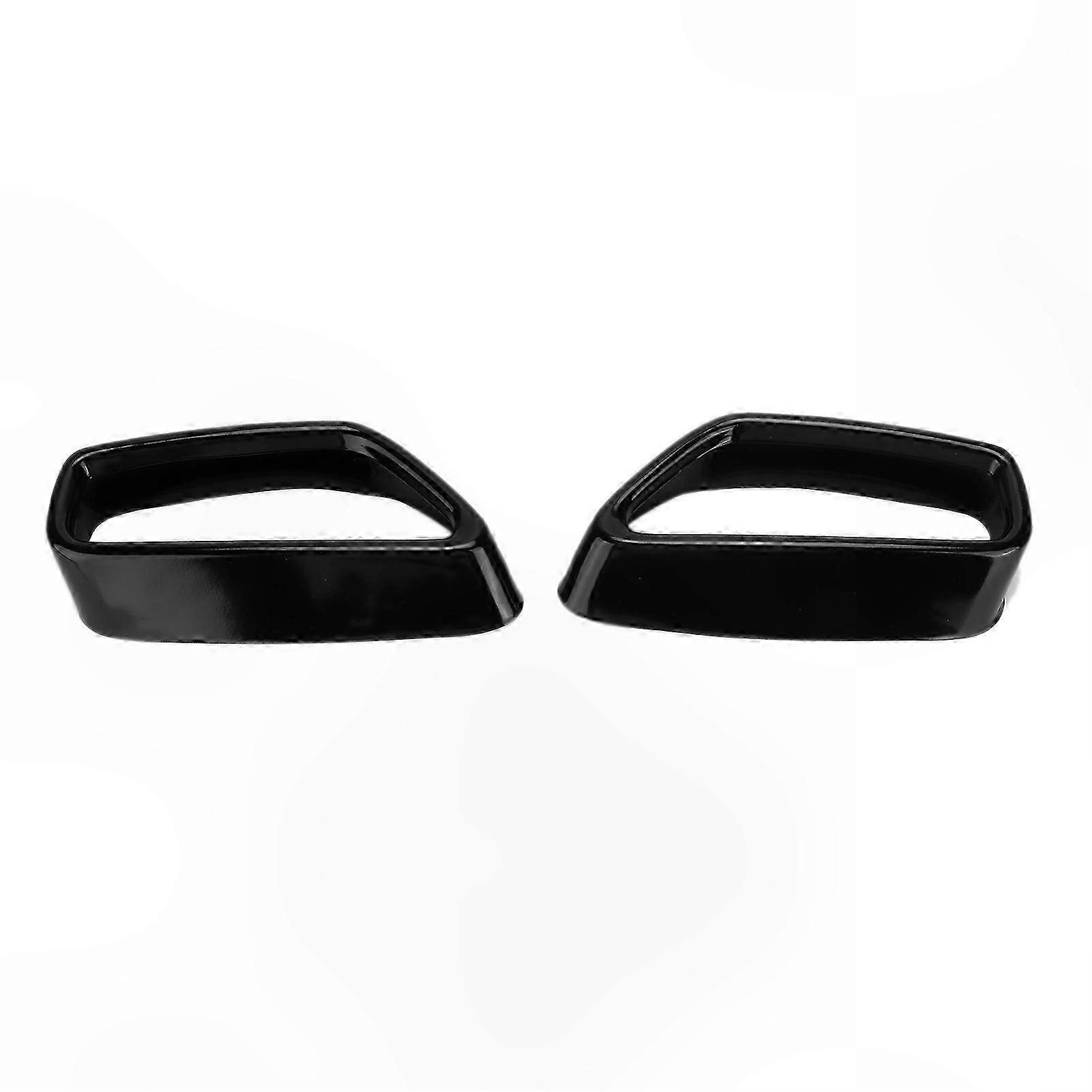 2-Pack Sleek Black Exhaust Tip Covers for G30 G38 Models 2018-2021