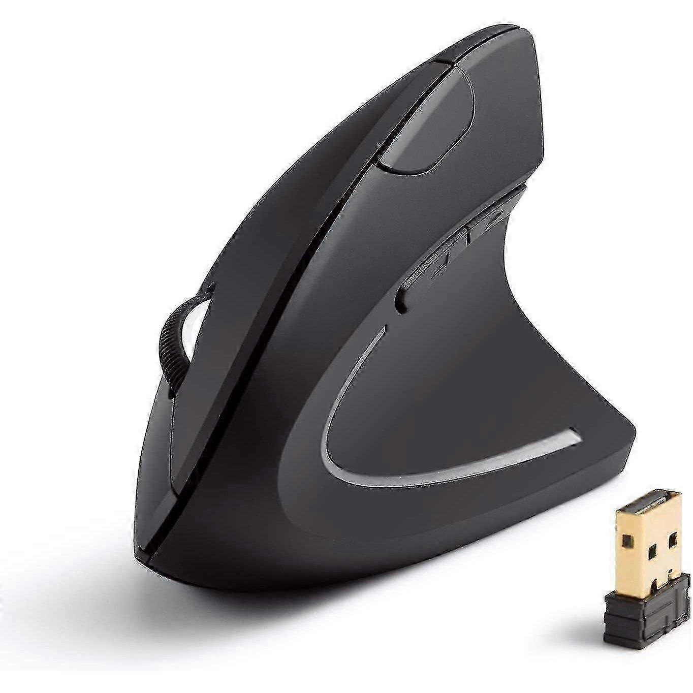 Ergonomic charging wireless vertical mouse 2.4G right hand mute