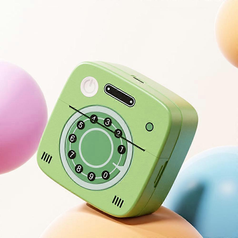 M1 Mini Pocket Thermal Printer 1200mAh Green 8.2x8.2x4cm Bluetooth