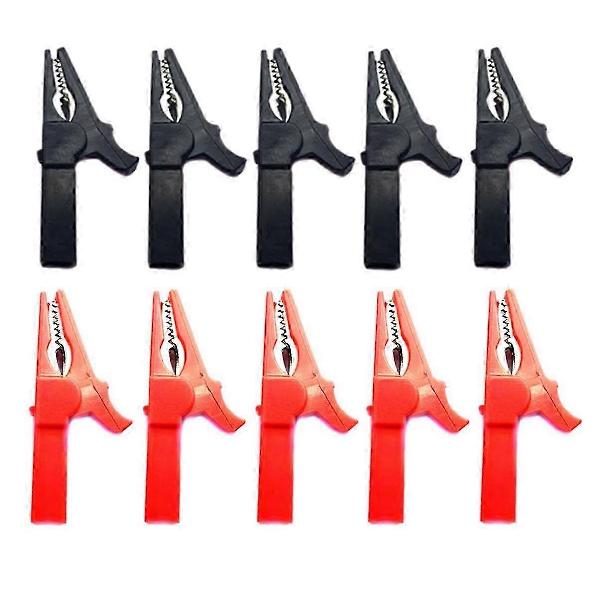 10Pack Alligator Clips 1000V 32A Automotive Electrical Test Clips