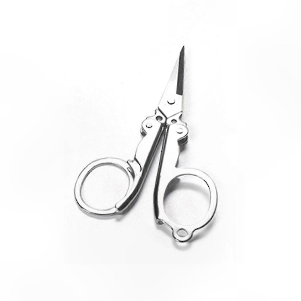 Compact Folding Scissors for Crafting, Sewing, and Art Projects, Portable Multi-Use Tool with Foldable Design