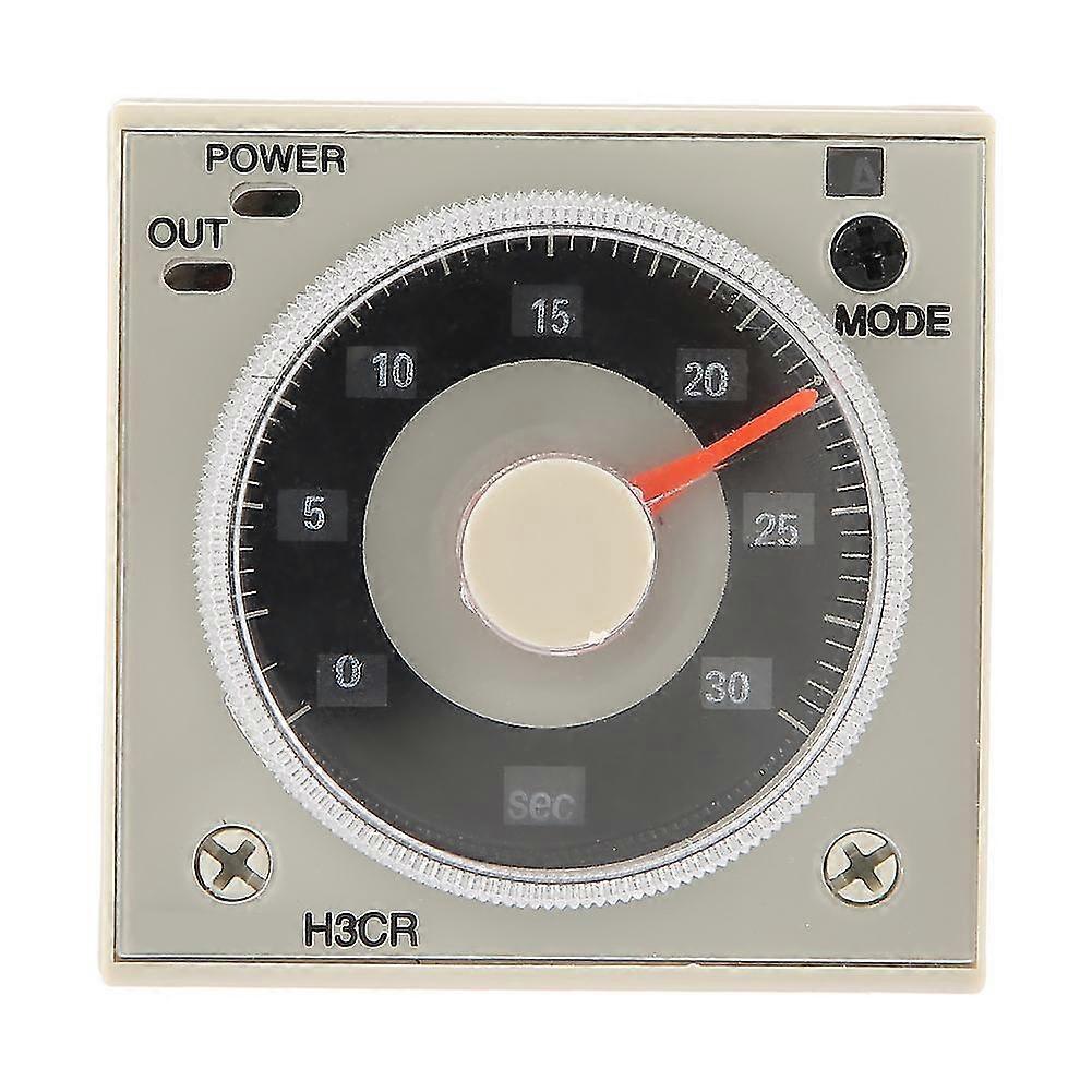 H3CR-A Delay Timer Relay 0.5S-300H Knob Control 11-Pin 100-240VAC 100-125VDC Time Relay