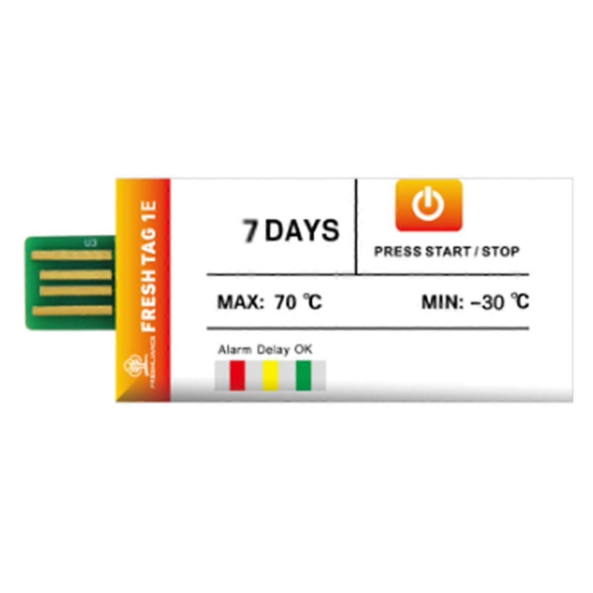 Disposable Temperature Recorder Fruit Cold Chain Transportation Refrigerated Truck Usb Data Recorder