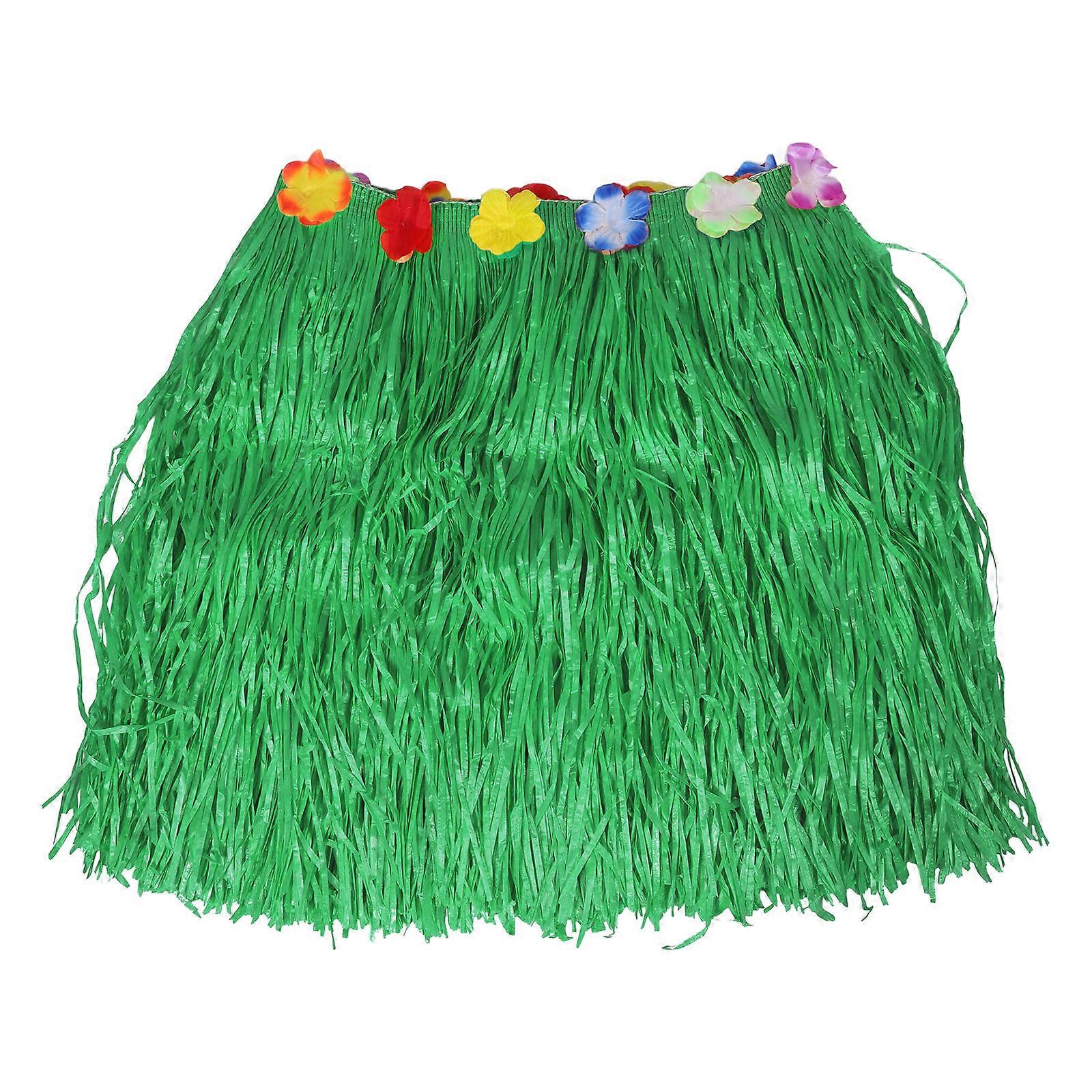 It sounds like you're looking for a **Hawaiian table skirt**, **grass tassel banner**, or **luau party decor** for a tropical themed event like a