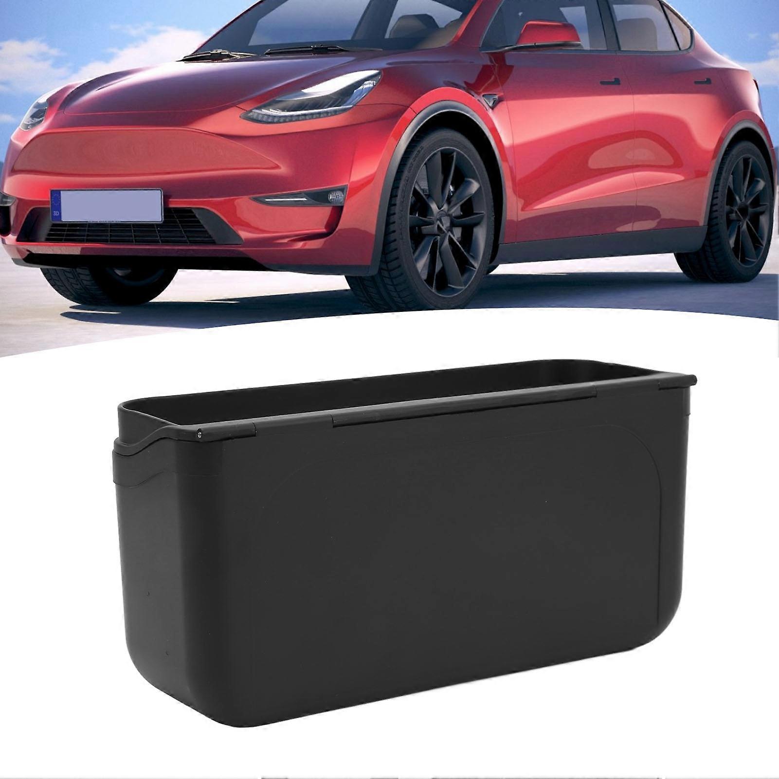 Center Console Side Organizer Black TPE Replacement for Model 3/Y
