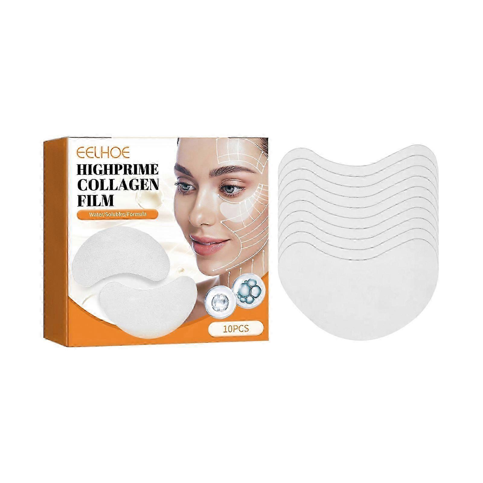 Collagen Eye Mask - Hydrating Crystal Eye Patches for Dark Circles, Wrinkles & Puffiness - 5 Pairs