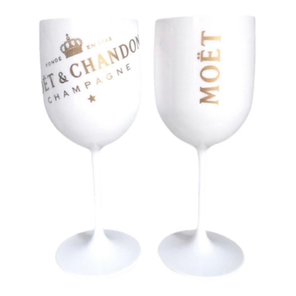 2ks 480ml Plastová koruna Sklenice na červené víno, Bílá sklenice na šampaňské pro oslavy