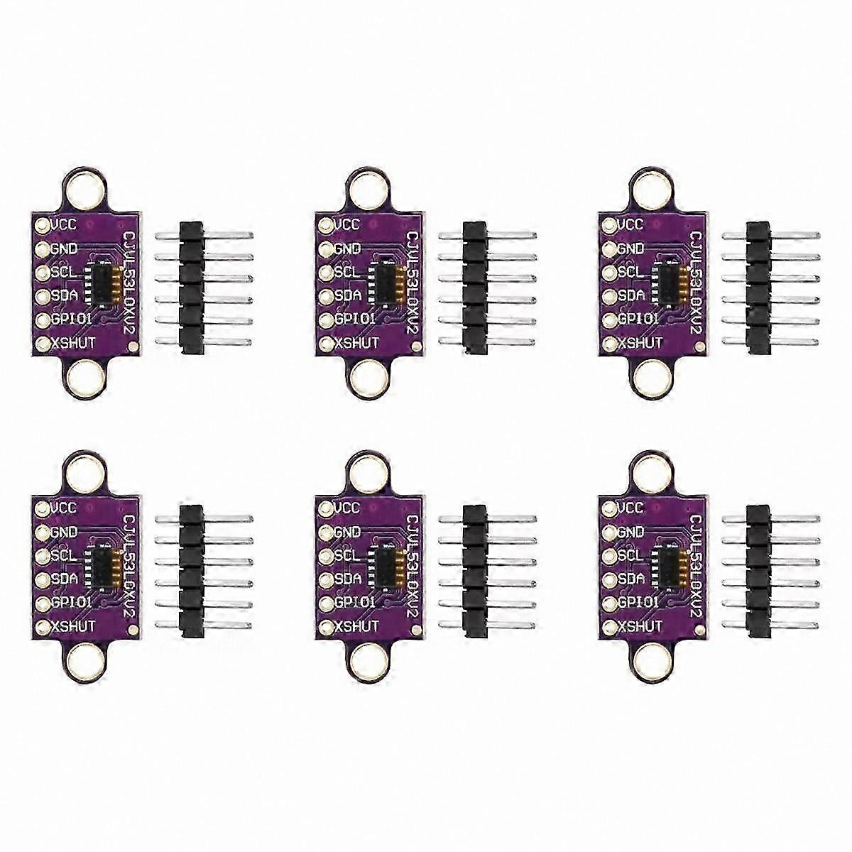6-Pack Time-of-Flight Laser Distance Sensor Module for Precise Measurement