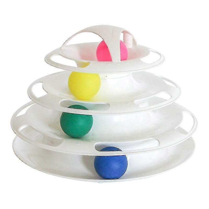 2 in 1 Cat Toy, 4 Layer Cat Maze Toy, Cat & Kitten Ball Toy, Cat Play Diaper Toy, Cat Toy, Inter