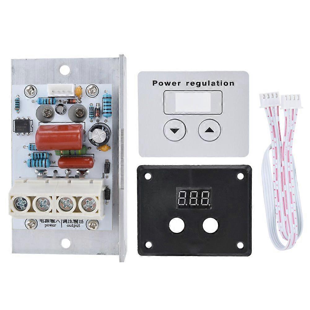 10000W SCR Digital Voltage Regulator Speed Control Dimmer Thermostat AC 220V 80A