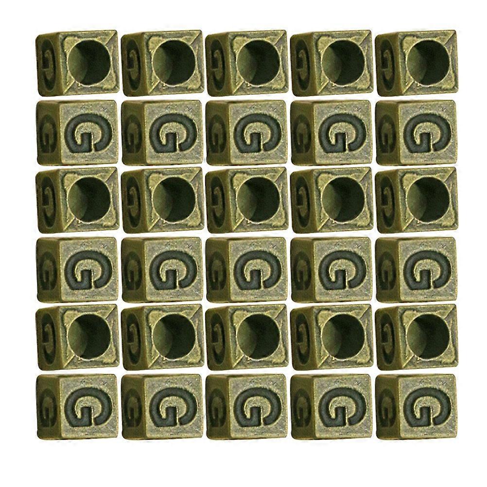 Beads Charm Square Alloy Pendant for Craft DIY with 200Pcs