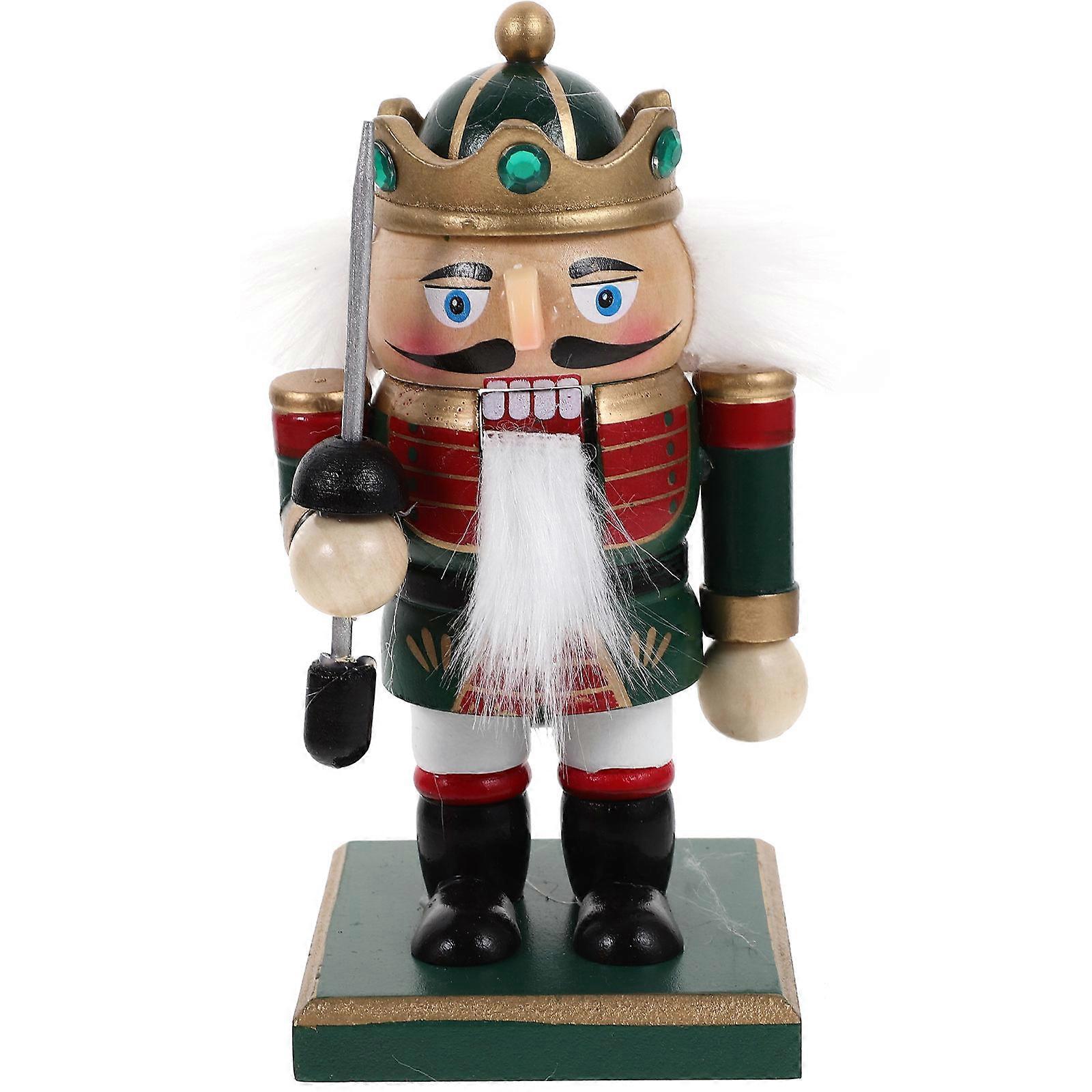 Christmas Nutcracker Figure Wooden Nutcracker Decoration for 3Pcs