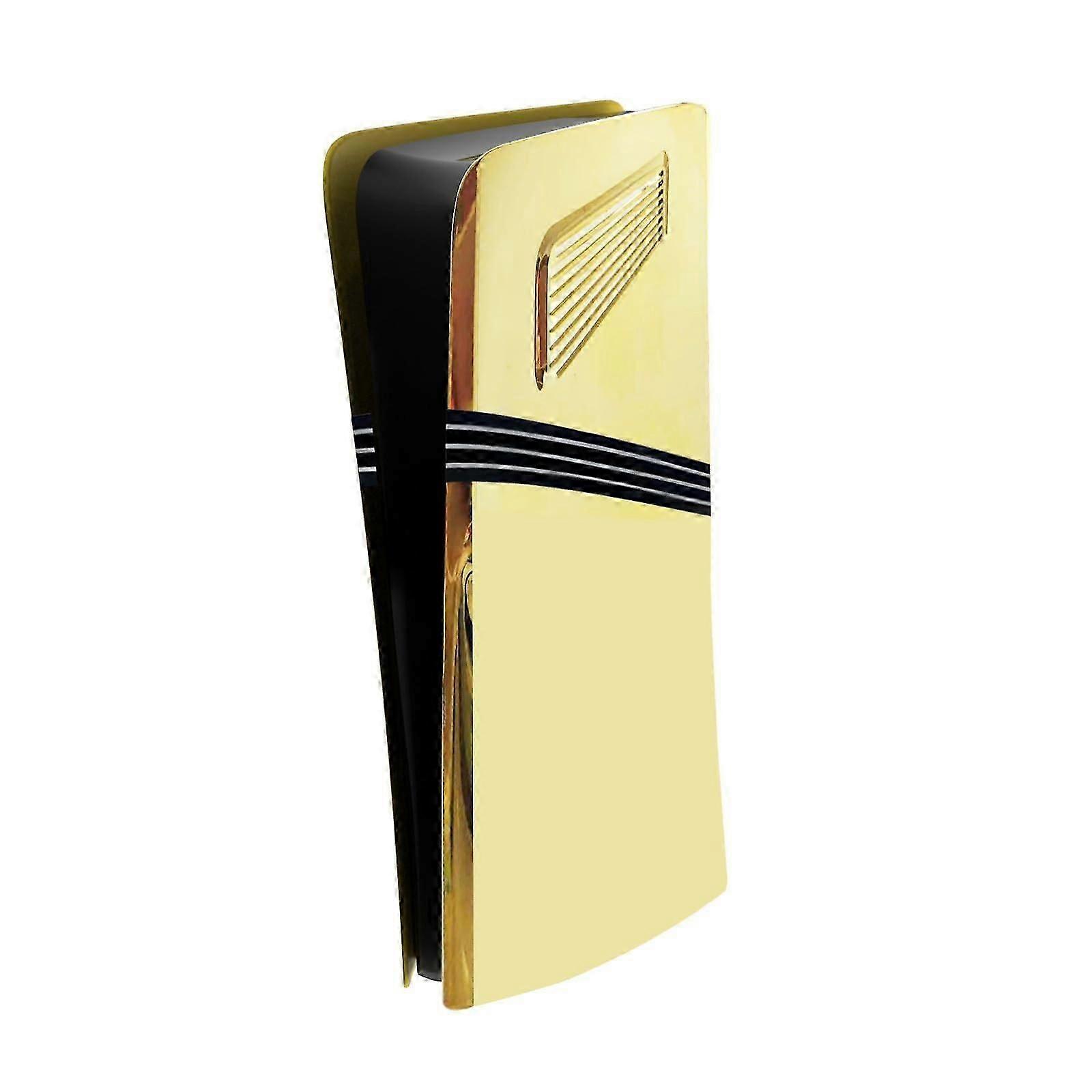 Gold Replacement Front Panel Cover for PS5 Pro Digital Edition Console Shell