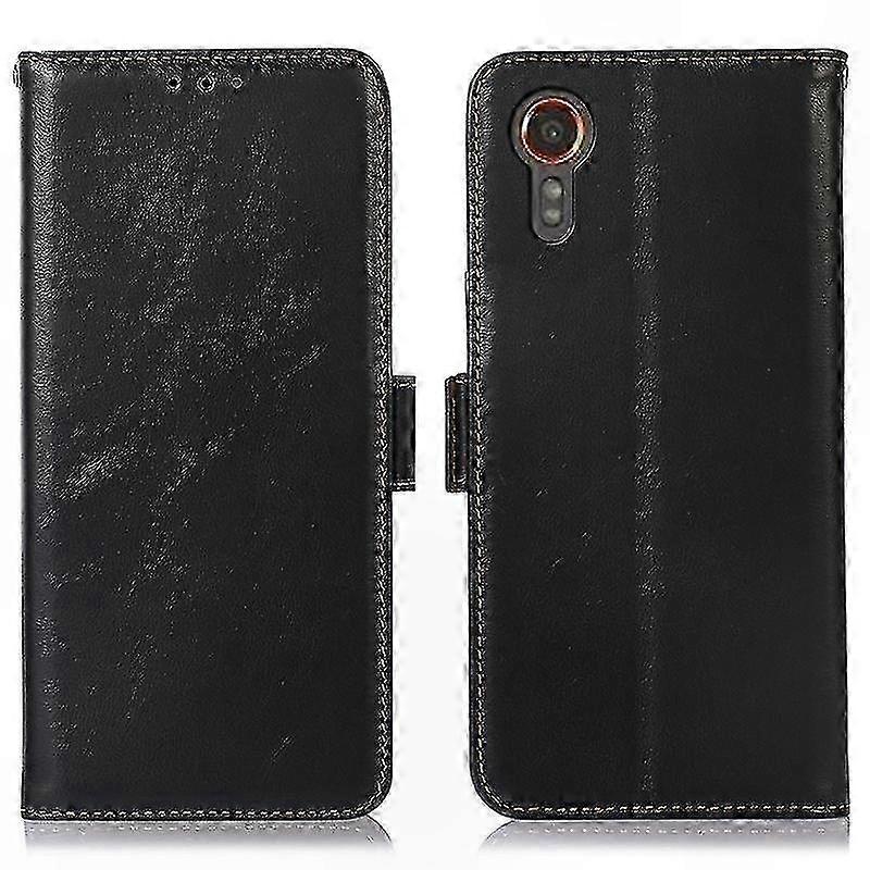 RFID Blocking Genuine Leather Wallet Case for Galaxy Xcover 7