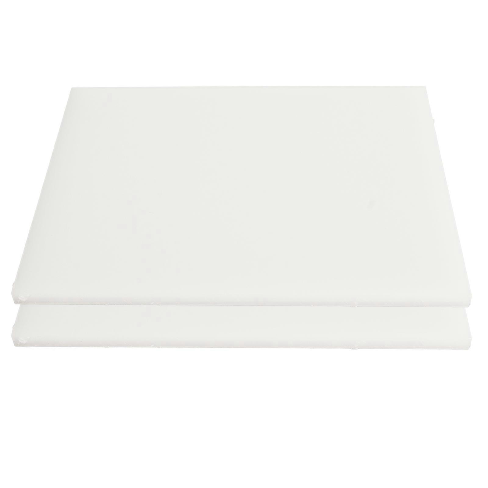 Lot de 2 tapis de perforation pour cuir, effet amortissant, 15 x 20 cm, planche à découper en cuir, tapis de perforation blanc