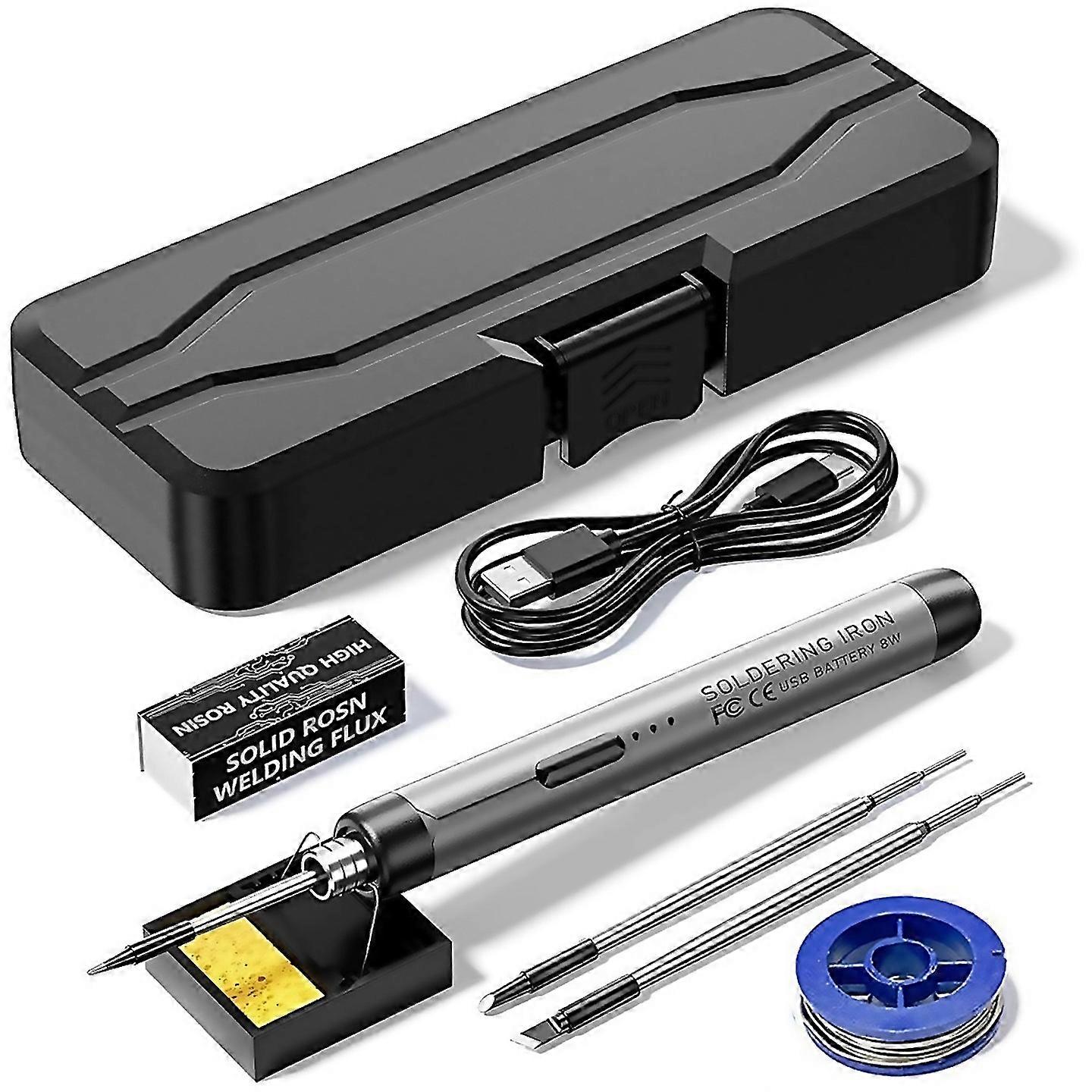 For Temperature Adjustable Electric Repair Welding Iron Tool Gray