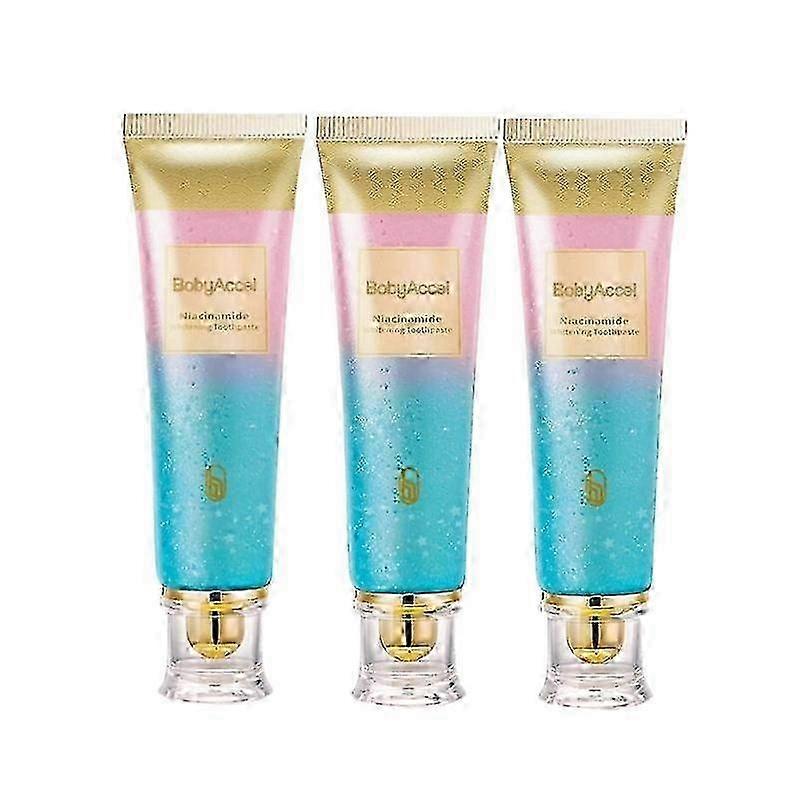 1-3x Bodyaccel Niacinamide Whitening Toothpaste Bodyaccel Toothpaste Niacinamide Teeth Whitening