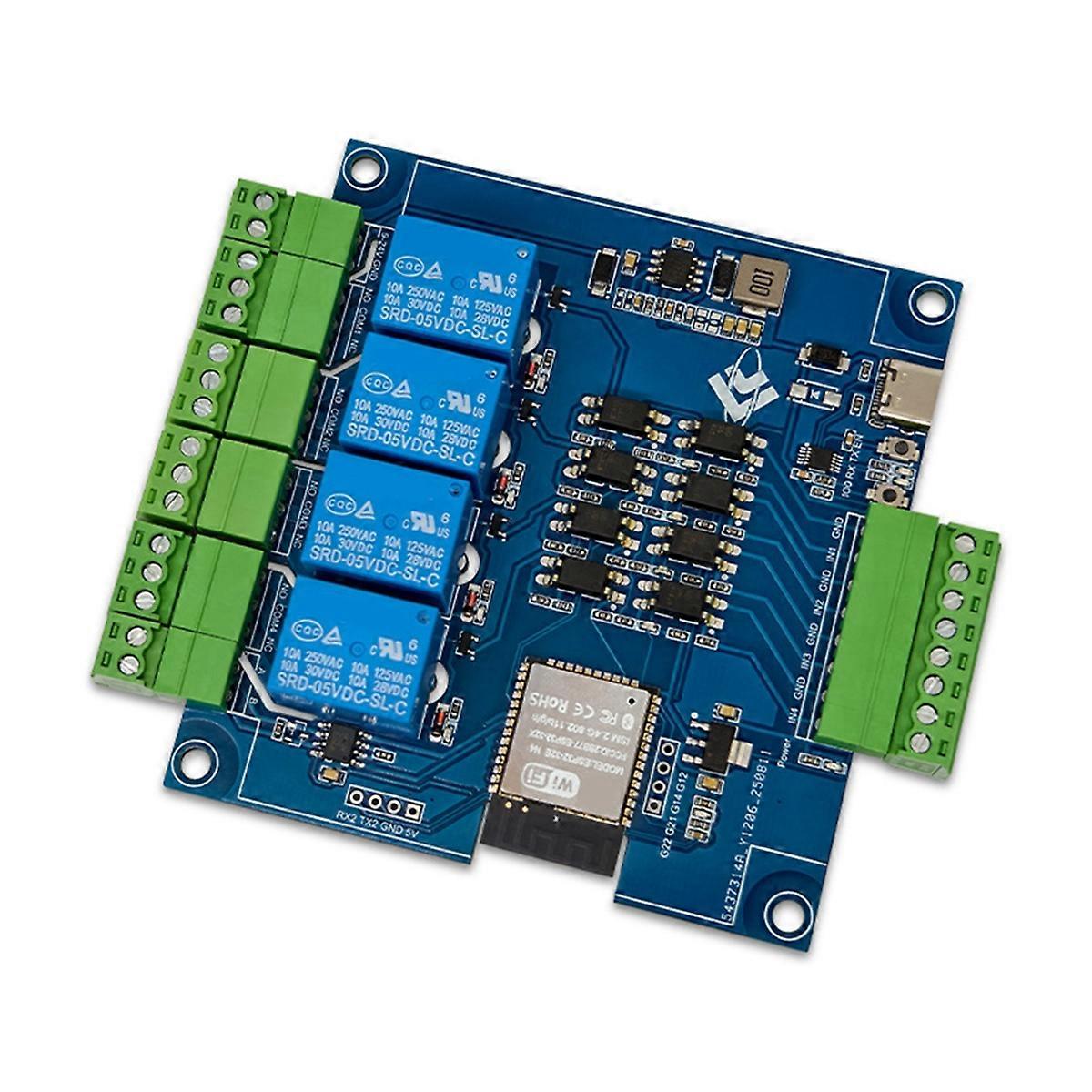 ESP32 Modbus 4 Channel Relay 9-24V TYPE-C