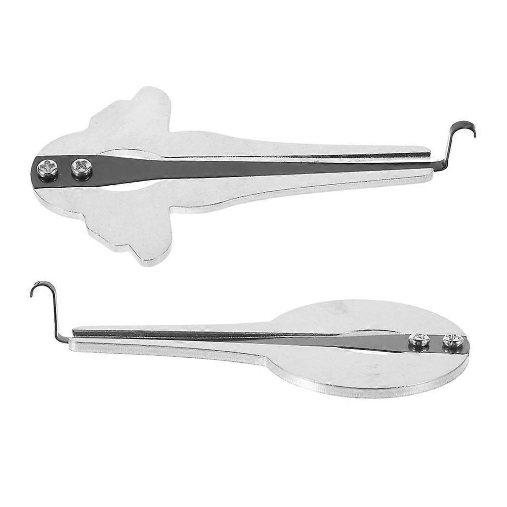 Jaw Harp Metal Musical Instrument for Beginners Portable Set 4Pcs Silver