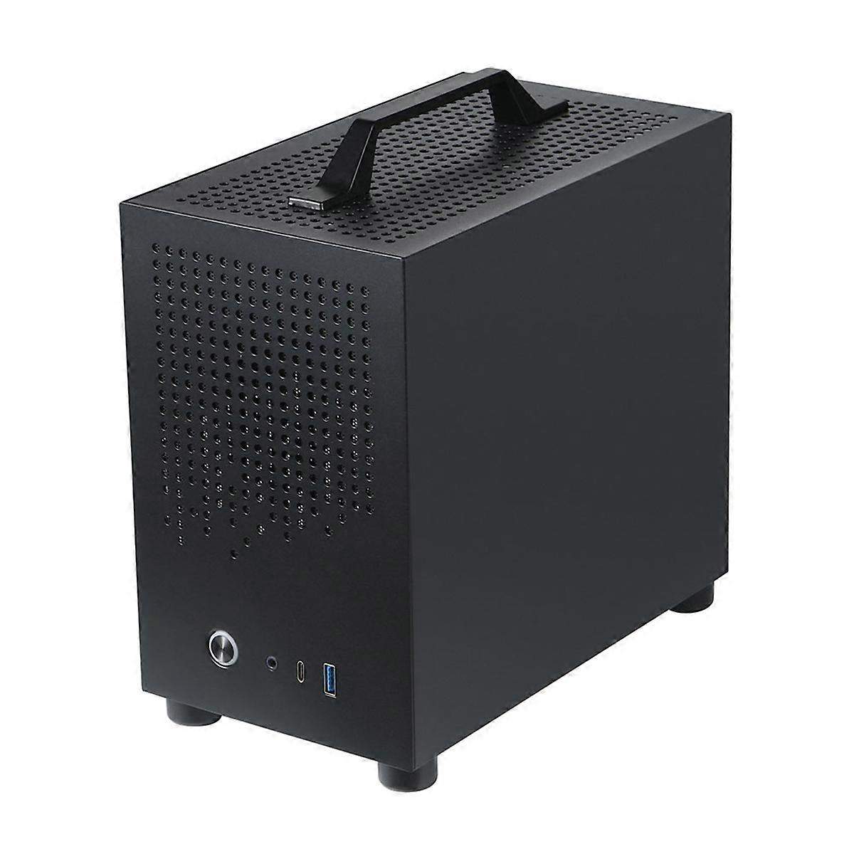 Micro-ITX Case Boîtier PC SKTC A17 SGCC Boîtier d’ordinateur Noir