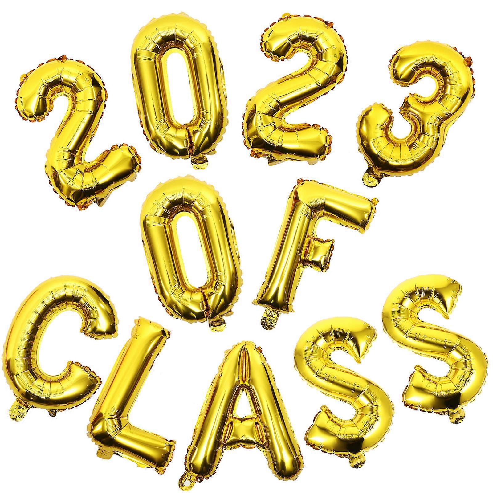Party Adornment Graduation Balloons for Decor 2Sets Class of 2023