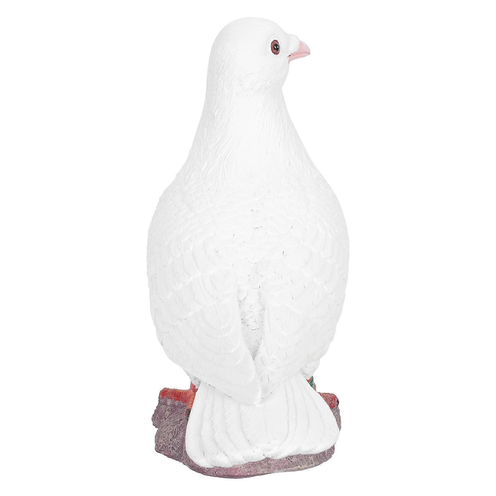 Lifelike Pigeon Figurine Resin Statue for Decoration 3Pcs Set