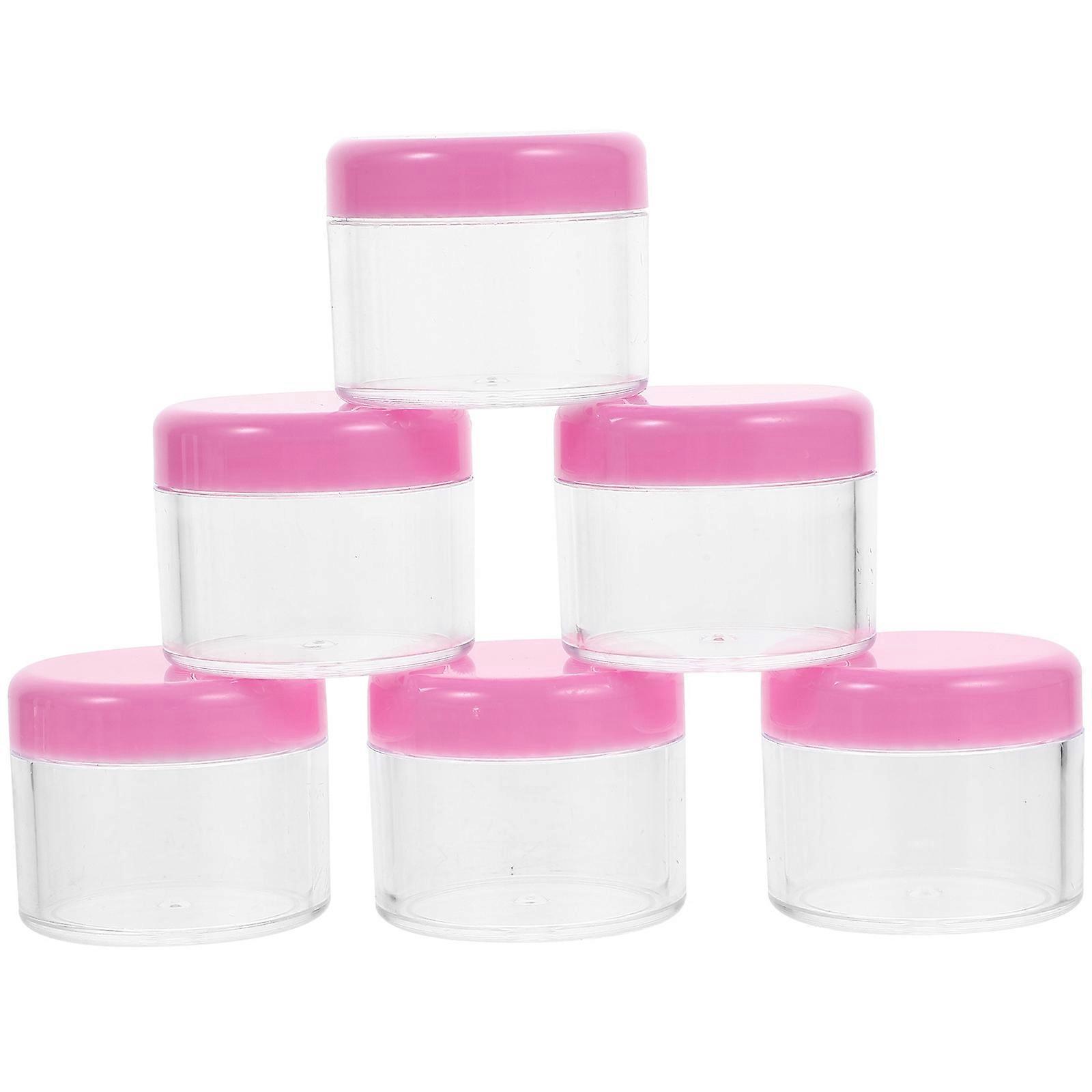 Small Containers with Lids Cosmetic Jars for Storage 36Pcs Pink Plastic