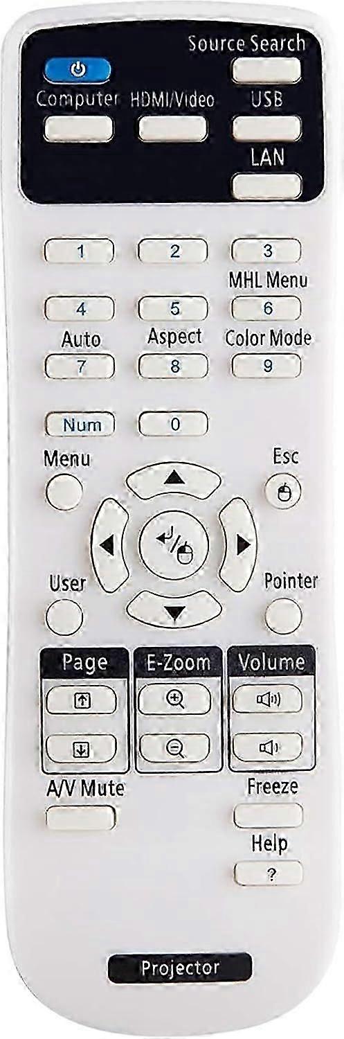 Replacement Epson Projector Remote Control for Epson Projector Home Cinema,