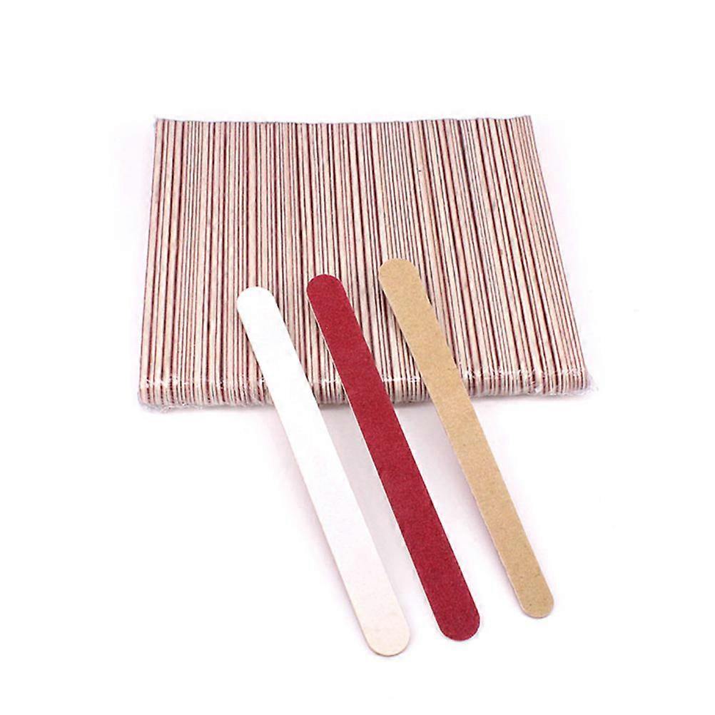 Nail Board for Polishing 100Pcs Wooden Nail Files Assorted Color