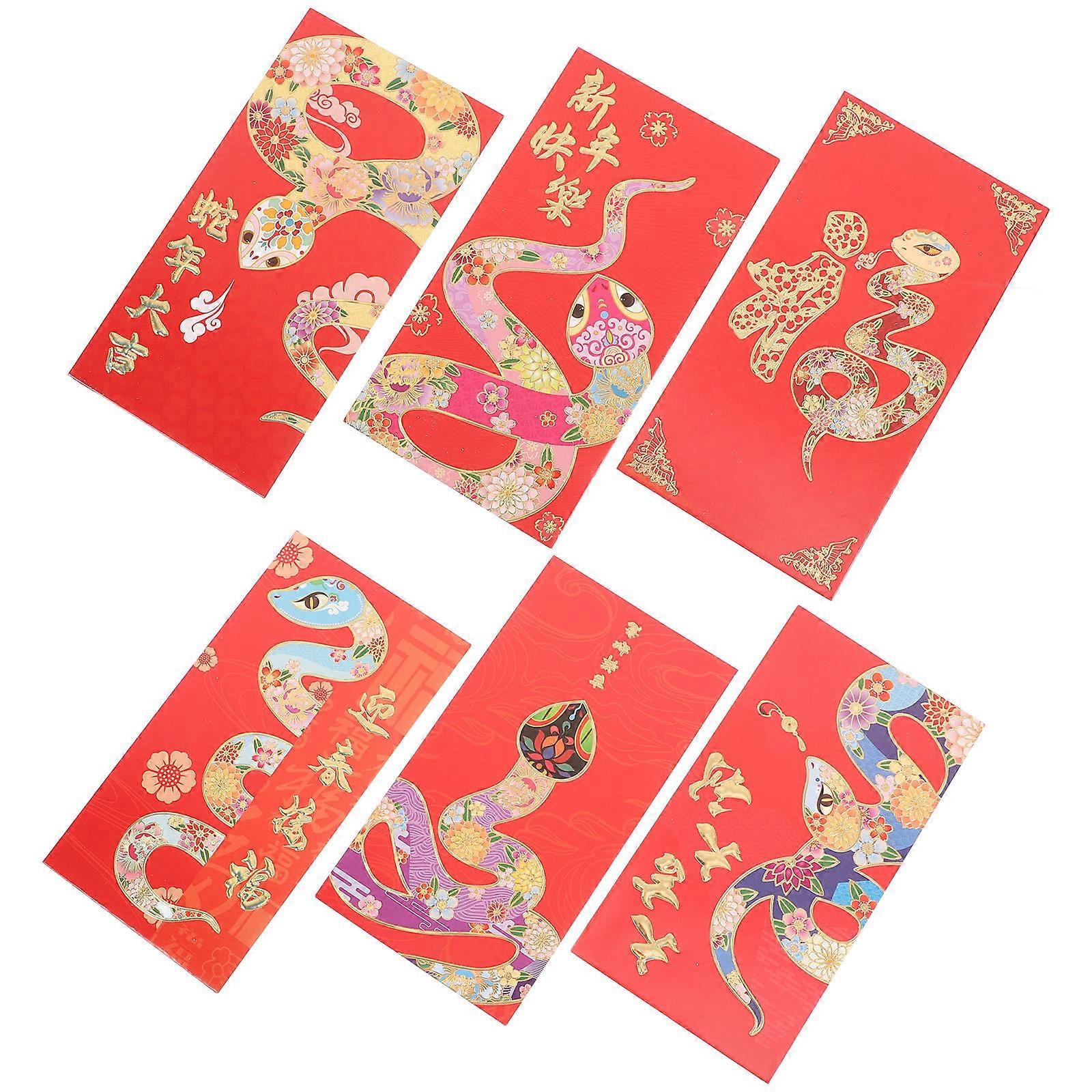 Spring Festival Red Envelope Bag 72 Pcs For Friends Celebration Unique Design With Ample Space