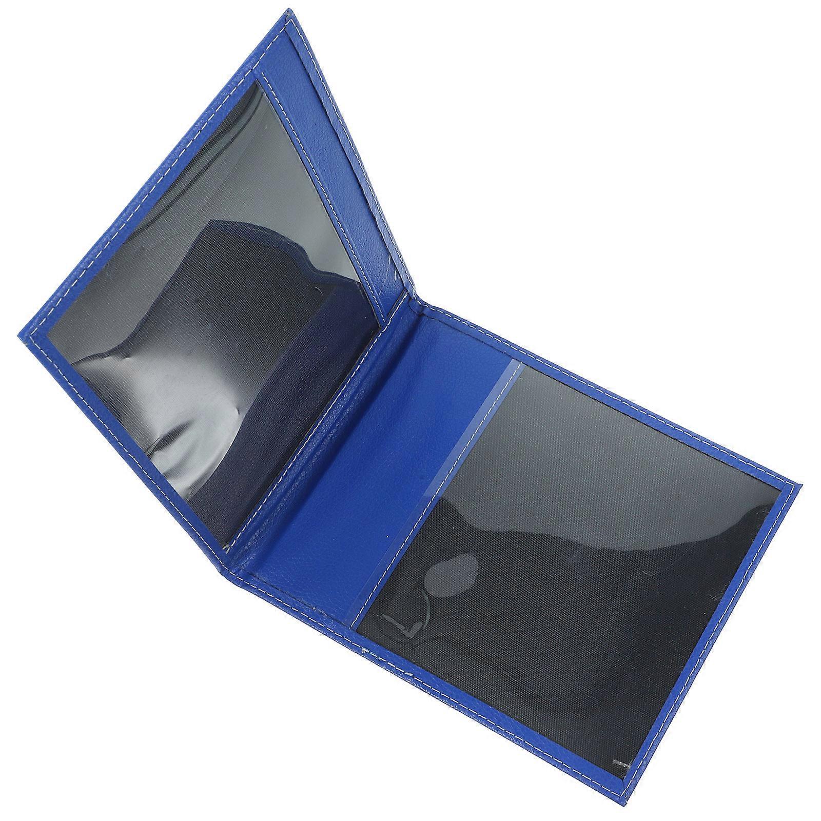 Disabled Certificate Protector for Protection 2Pcs PU PVC Blue Covers