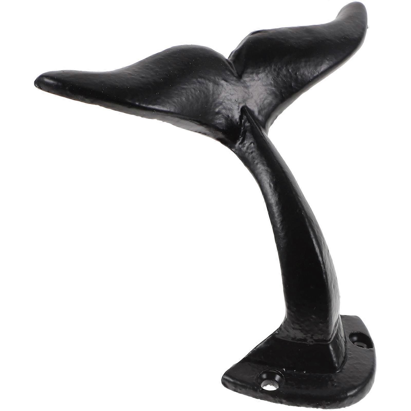 Decorative Iron Wall Hook Whale Tail Hook for Home Use 3Pcs