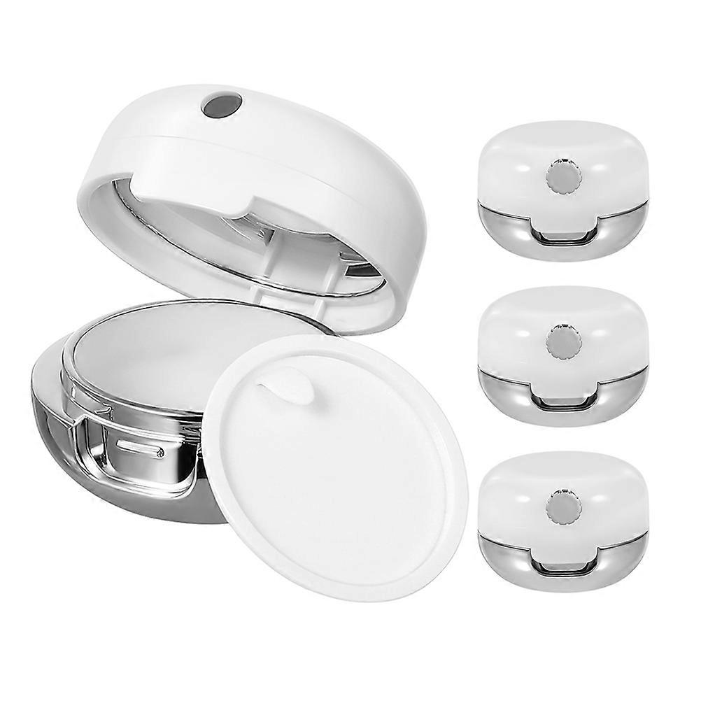 Lip Care Container Plastic Jars for Storage Use 16Pcs with Mirror