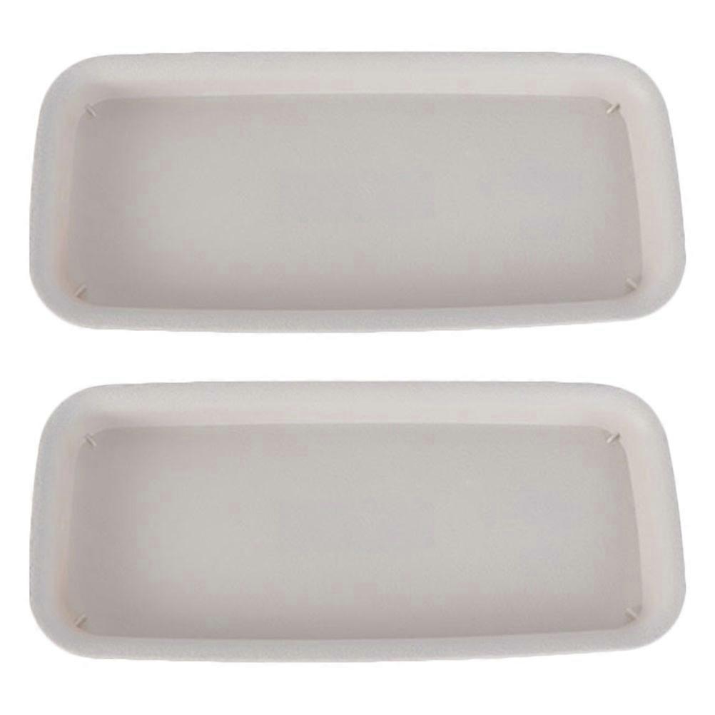 Plant Drip Trays for Garden Use Plastic Rectangular Pot Saucers 6Pcs