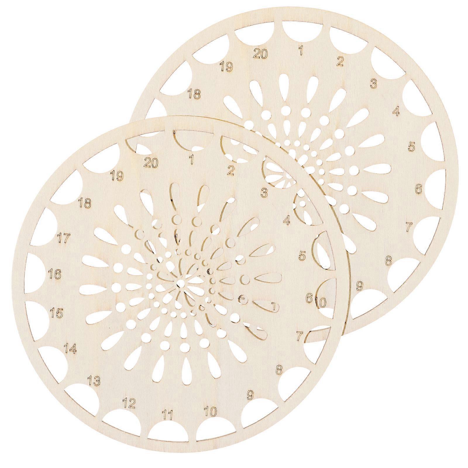 Wooden Embroidery Thread Organizer for Storage Thread Holder 10Pcs Assorted