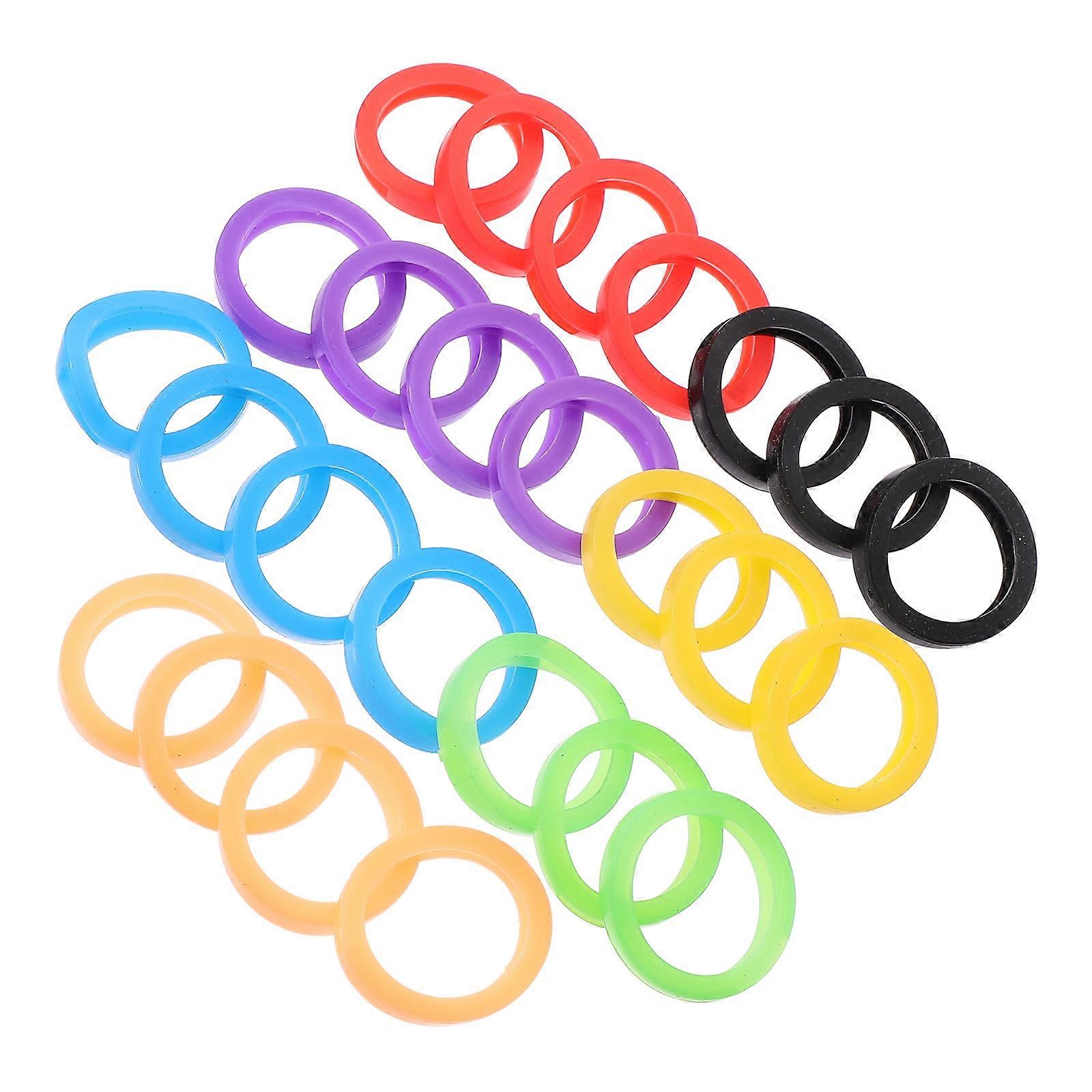 Silicone Key Identification Covers 125 Pcs Key Protectors Mixed Color For Daily Use Easy To Use
