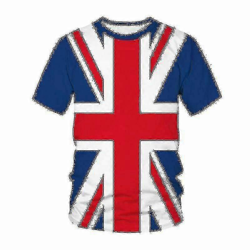 فريق يونيون جاك تي شيرت برقبة دائرية 2022-23 بحجم: S-6XL أطفال بالغين 100٪ بوليستر أفضل هدية