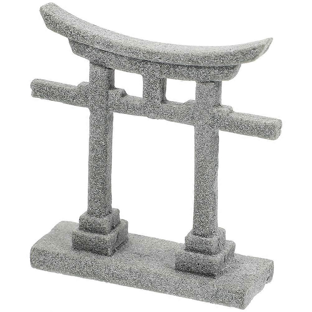 Miniature Stone Gate for Fish Tank Decoration 9Pcs Set