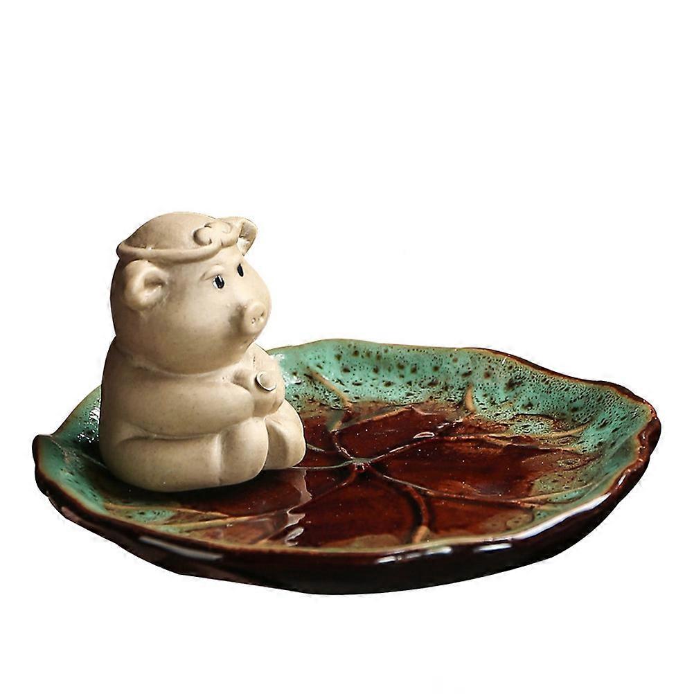 Pig Design Incense Holder for Home Desktop Decor 5Pcs Set