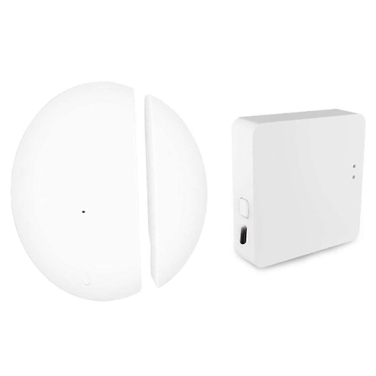 Tuya ZigBee Door Window Sensor Wifi Smart Home Door Sensor Alarms Wireless Door Magnetic Alarms with Zigbee Gateway