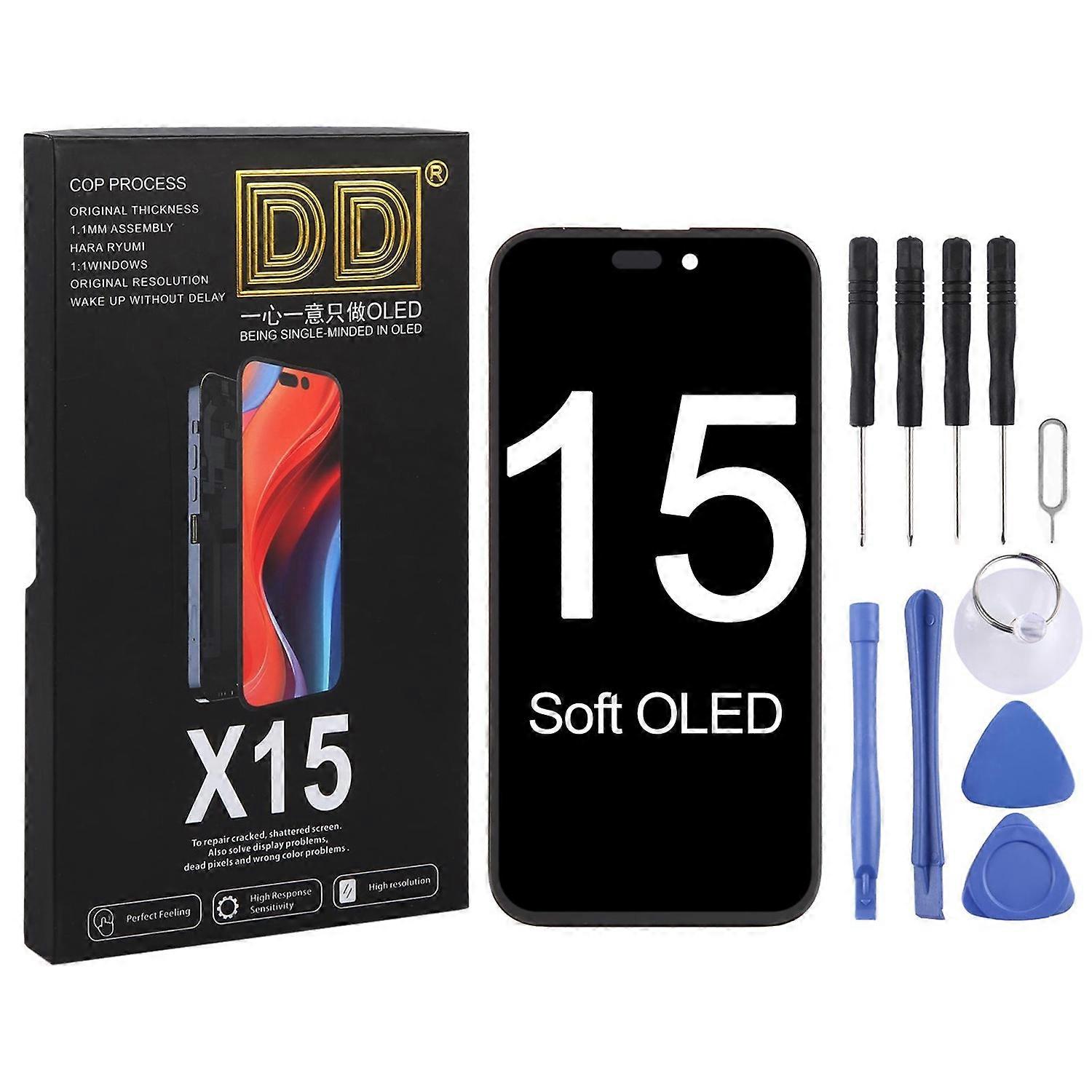 For iPhone 15 DD Soft OLED Screen