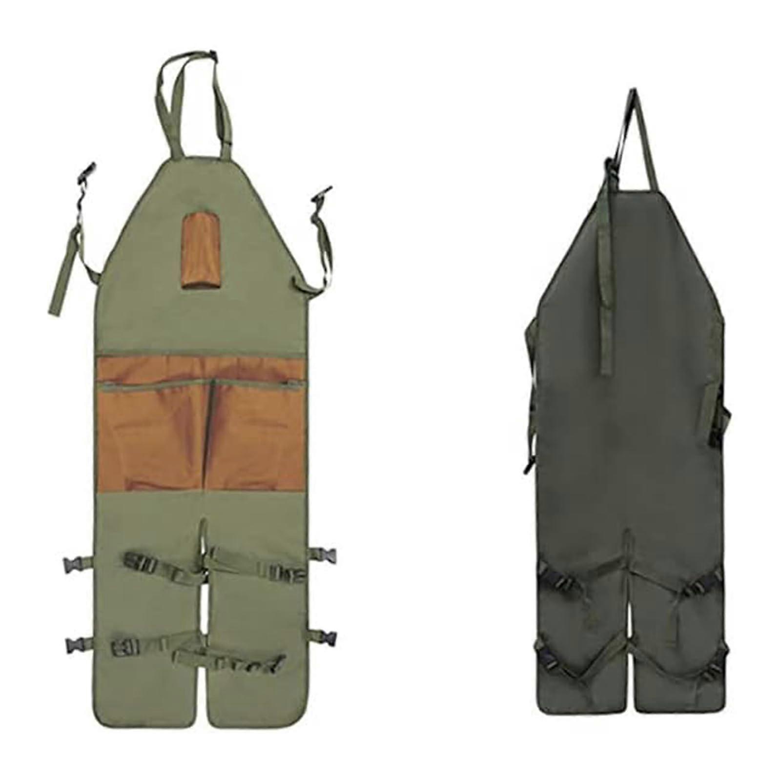 Garden Apron with Pockets, Adjustable Oxford Fabric Gardening Tools Apron, Waxed Canvas, Unisex, Multipurpose Design