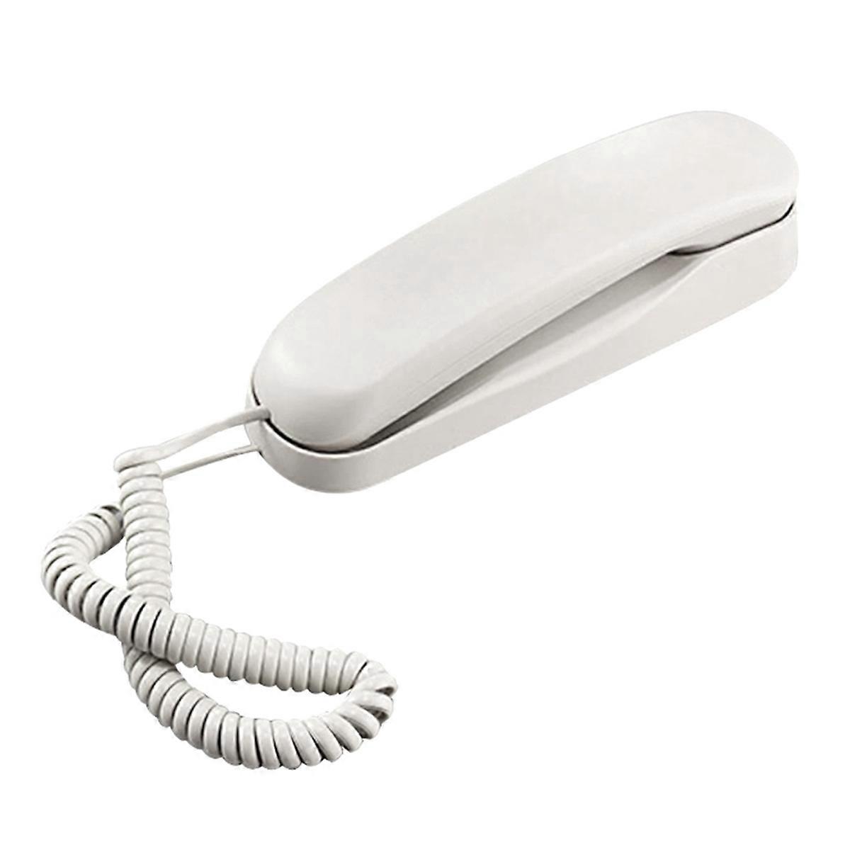 Wired Wall Phone, Hotel Small Phone,for Office Fixed Wall Phone,White