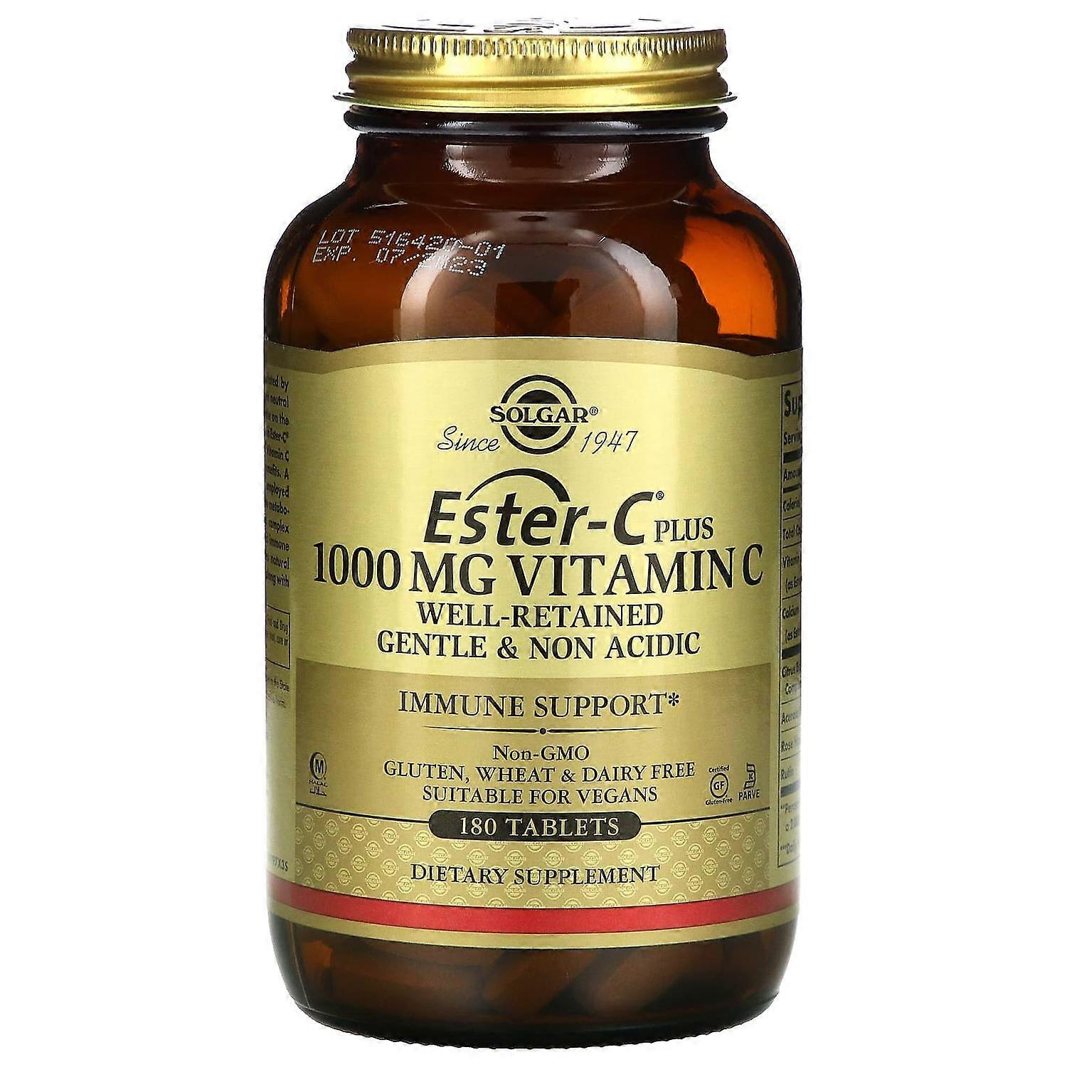 Solgar, Ester-C Plus Vitamin C, 1,000 mg, 180 Tablets