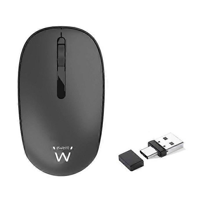 Silent Wireless Optical Mouse Ewent EW3206 1000 DPI Dark Gray