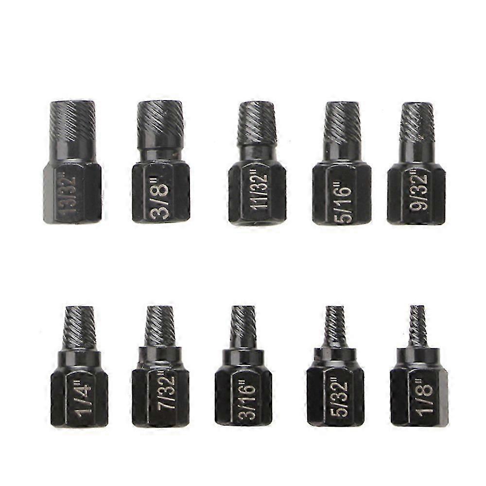 10Pcs Bolt Extractor Stripped Damaged Bolt Nut Removal Extractor Socket Kit