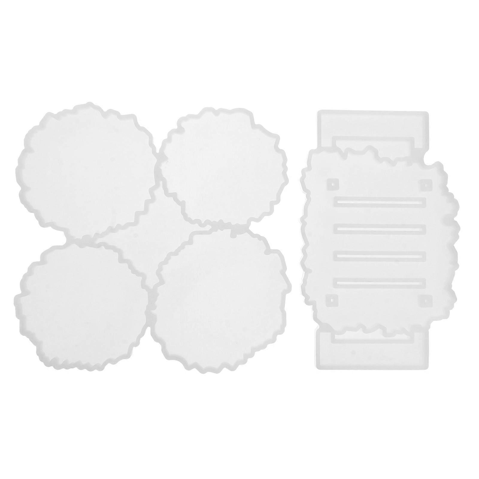 Silicone Coaster Mold for Epoxy Resin DIY Use 1Set Cup Holder