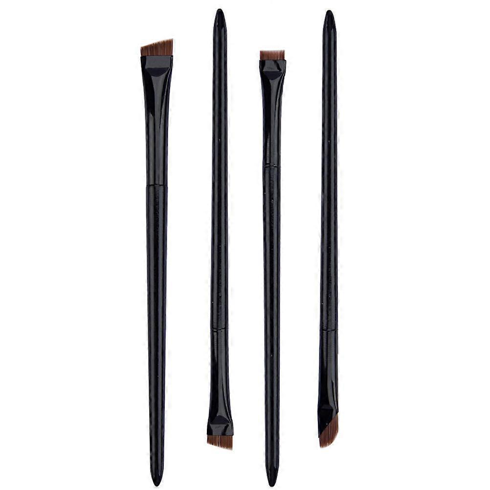 Makeup Cosmetic Eye Brushes for Eyeliner Application 4Sets Black Nylon