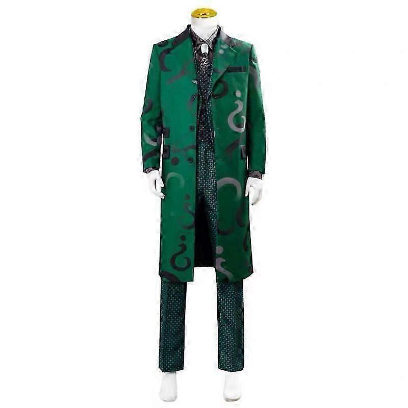 Riddle Man Roleplay Costume Set Outer Unisex Garments Street Style_i*